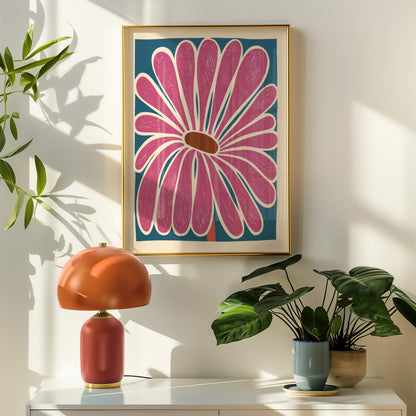 Pink Flower Print