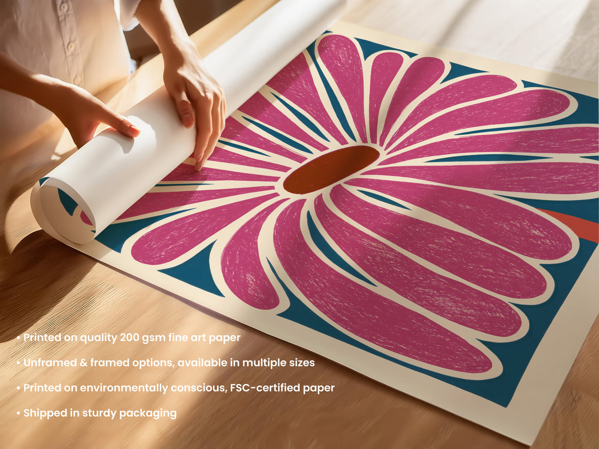 Pink Flower Print