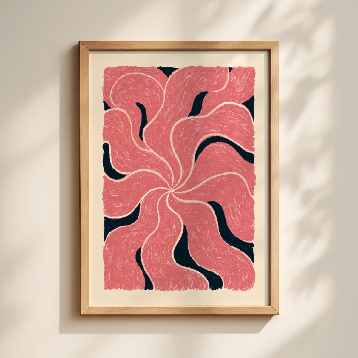 Pink Swirl Print