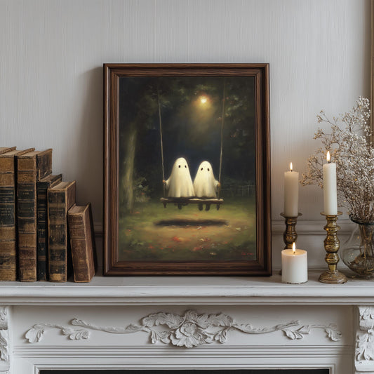 Moonlit Swing Ghost Print