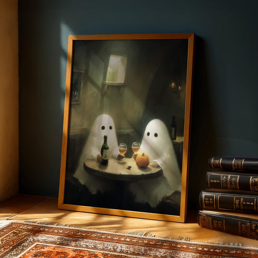 Wine Night Ghost Print