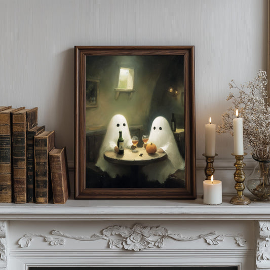 Wine Night Ghost Print