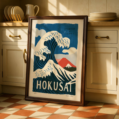 Hokusai Wave Exhibition Print