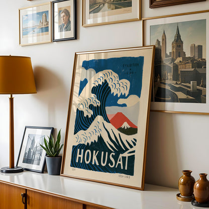Hokusai Wave Exhibition Print