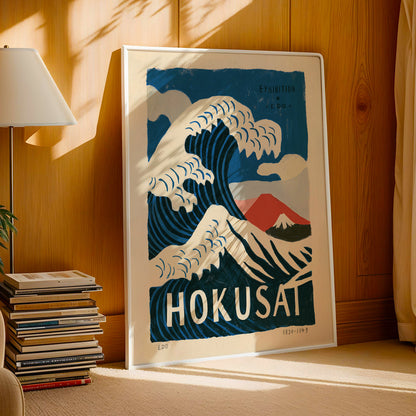 Hokusai Wave Exhibition Print