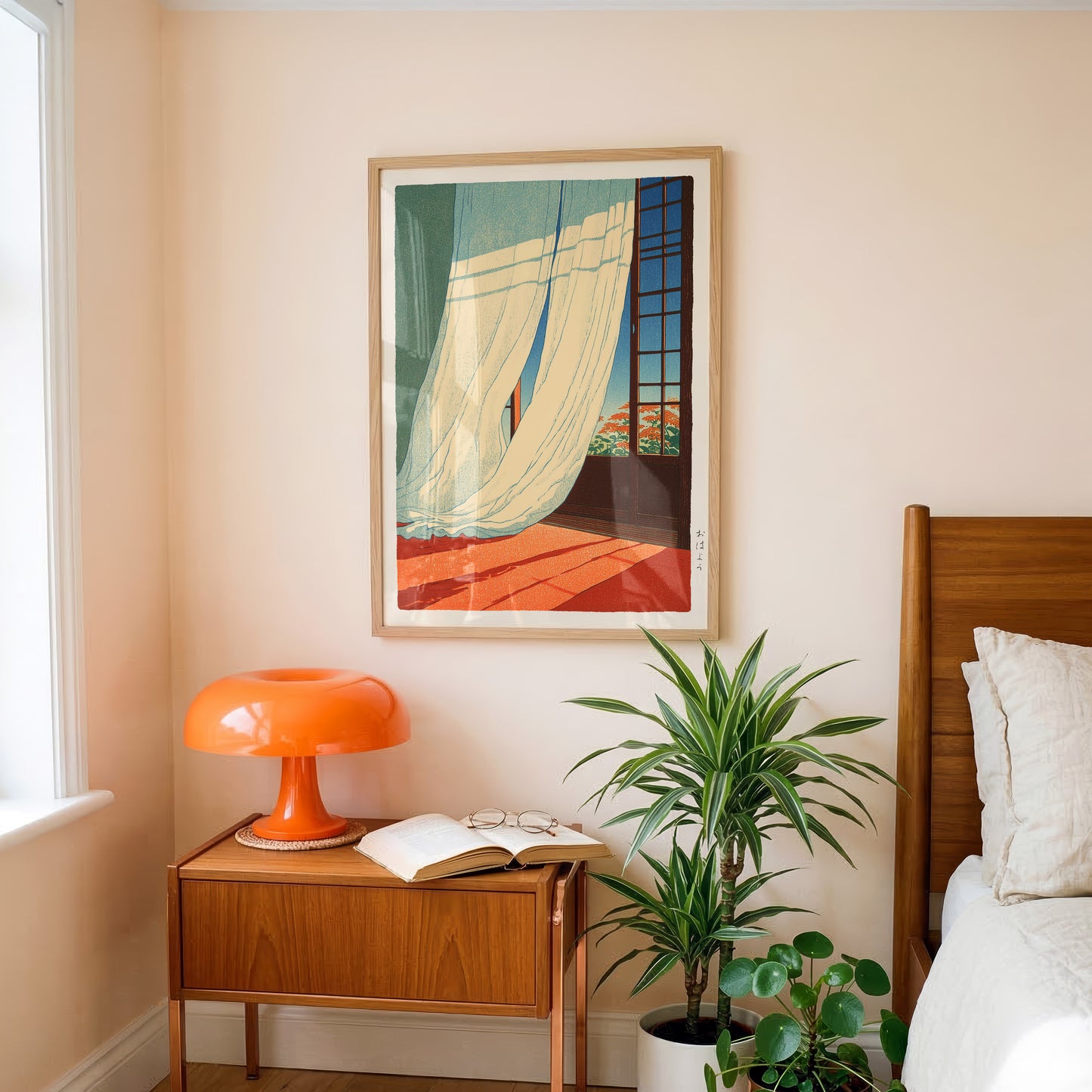 Japanese Morning Scene Print