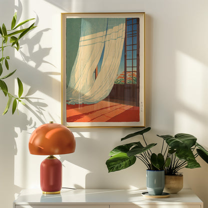 Japanese Morning Scene Print