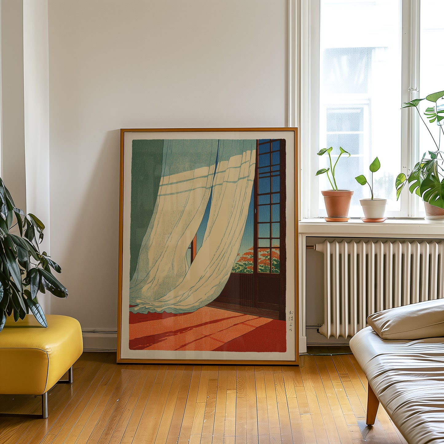 Japanese Morning Scene Print