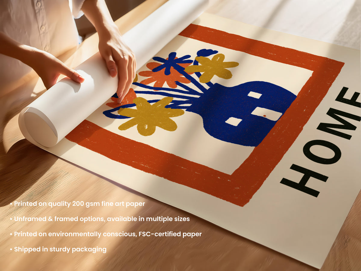 Home Flower Print