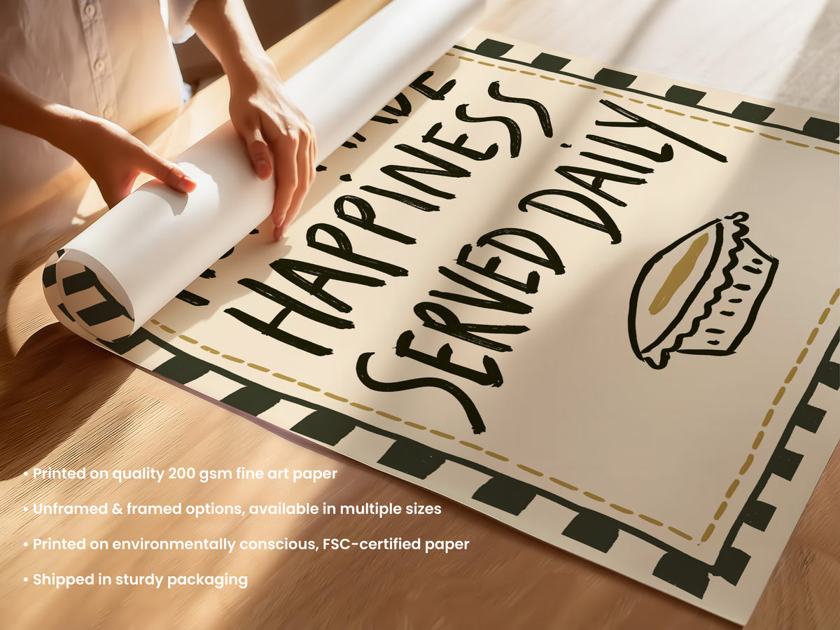 Homemade Happiness Served Daily Print