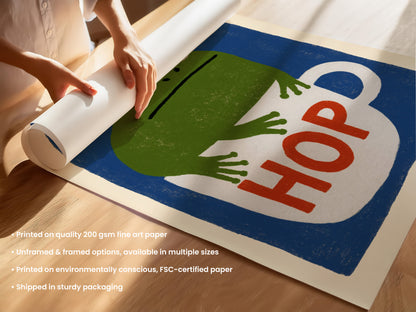 Hop Frog Print