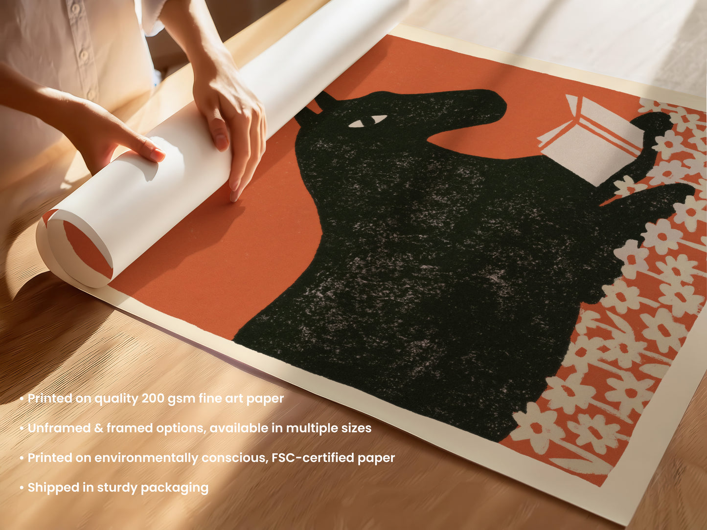 Horse Reading a Book Print