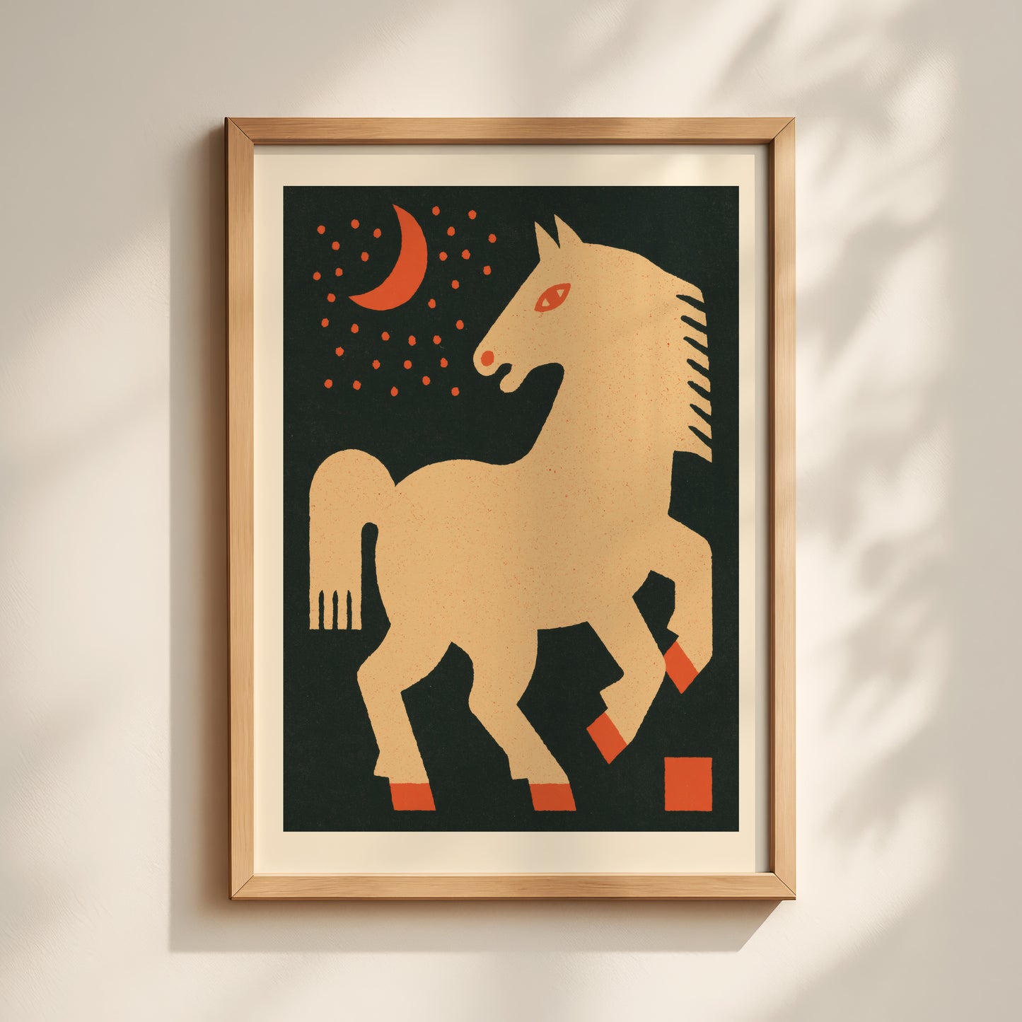 Horse Under Moonlight Print