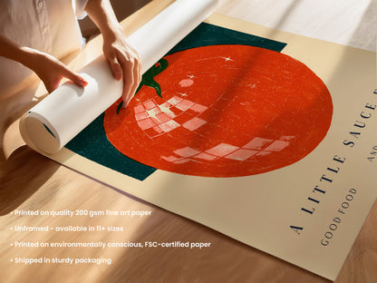 Kitchen Disco Tomato Print