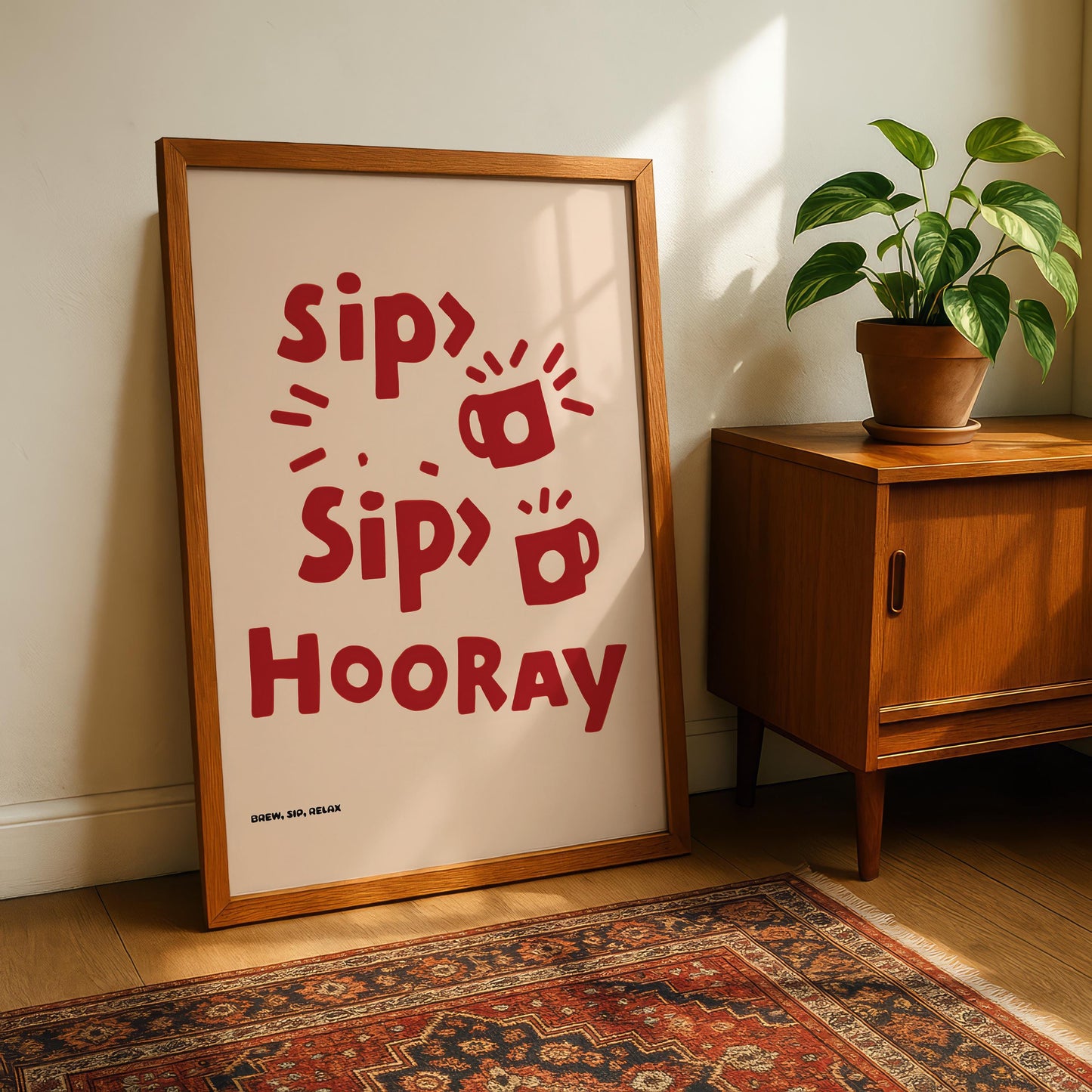 Sip Sip Hooray Kitchen Print