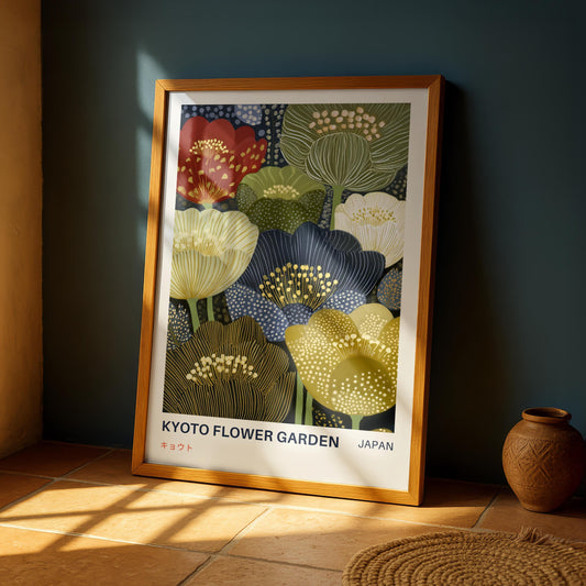 Kyoto Flower Garden Print
