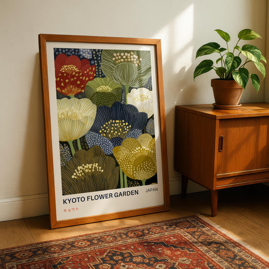Kyoto Flower Garden Print