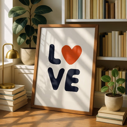 LOVE Typography Print