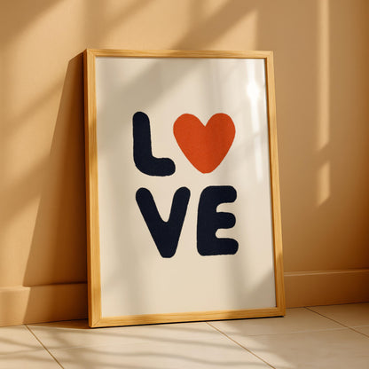 LOVE Typography Print