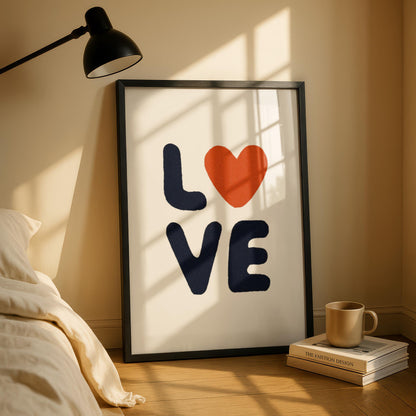 LOVE Typography Print