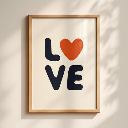 LOVE Typography Print