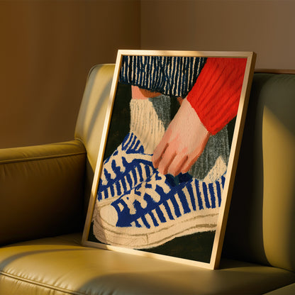 Lacing Up Sneaker Print 003 Living Room-media-37.jpg