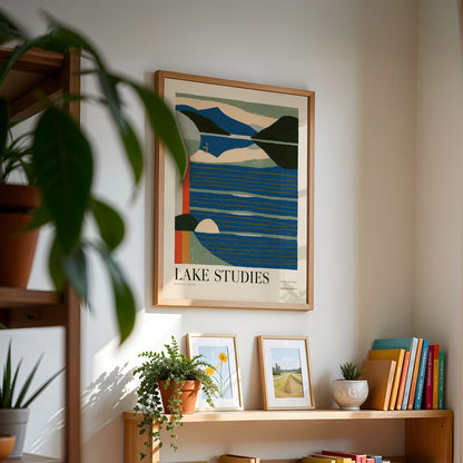 Lake Studies Landscape Print — Graphic