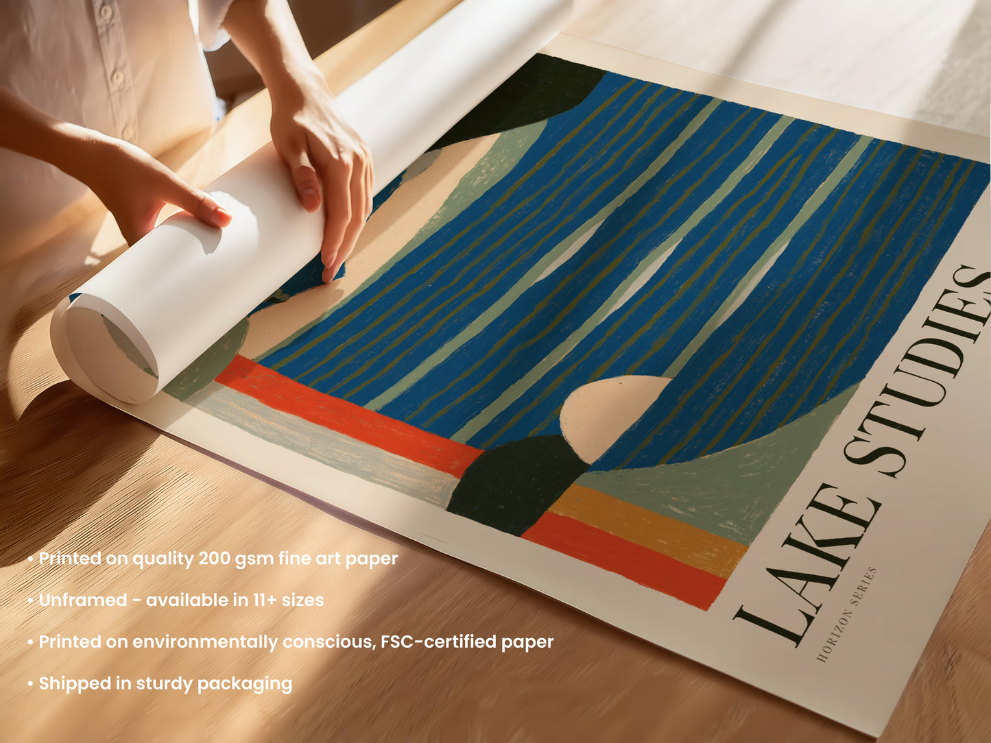 Lake Studies Landscape Print — Graphic