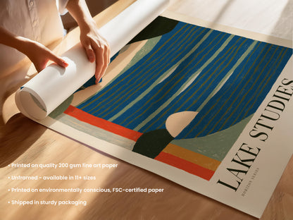 Lake Studies Landscape Print — Graphic