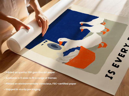 Laundry Day Is Every Day Duck Print