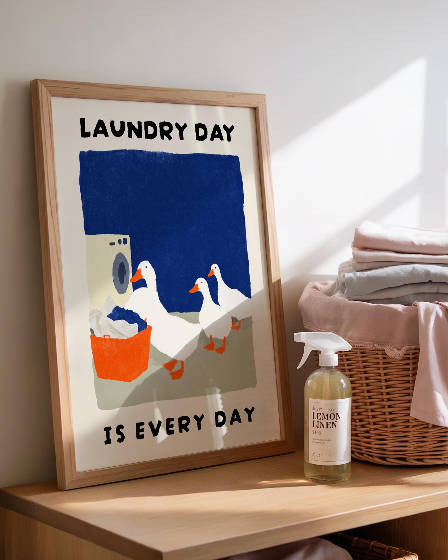 Laundry Day Is Every Day Duck Print