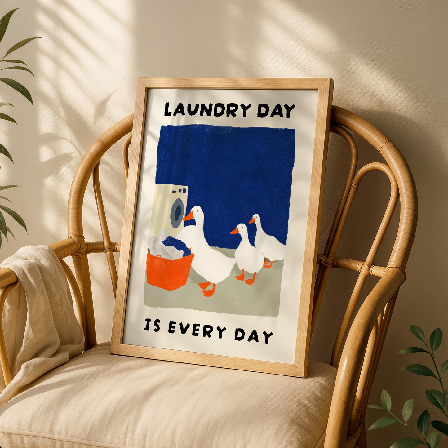 Laundry Day Is Every Day Duck Print
