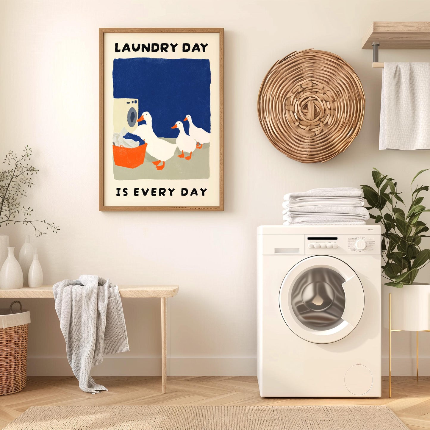 Laundry Day Is Every Day Duck Print