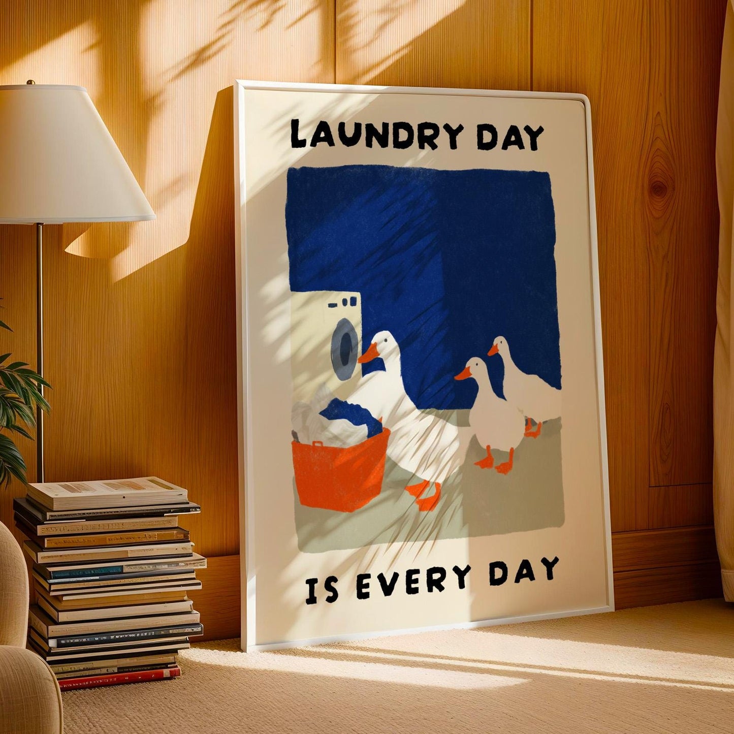 Laundry Day Is Every Day Duck Print