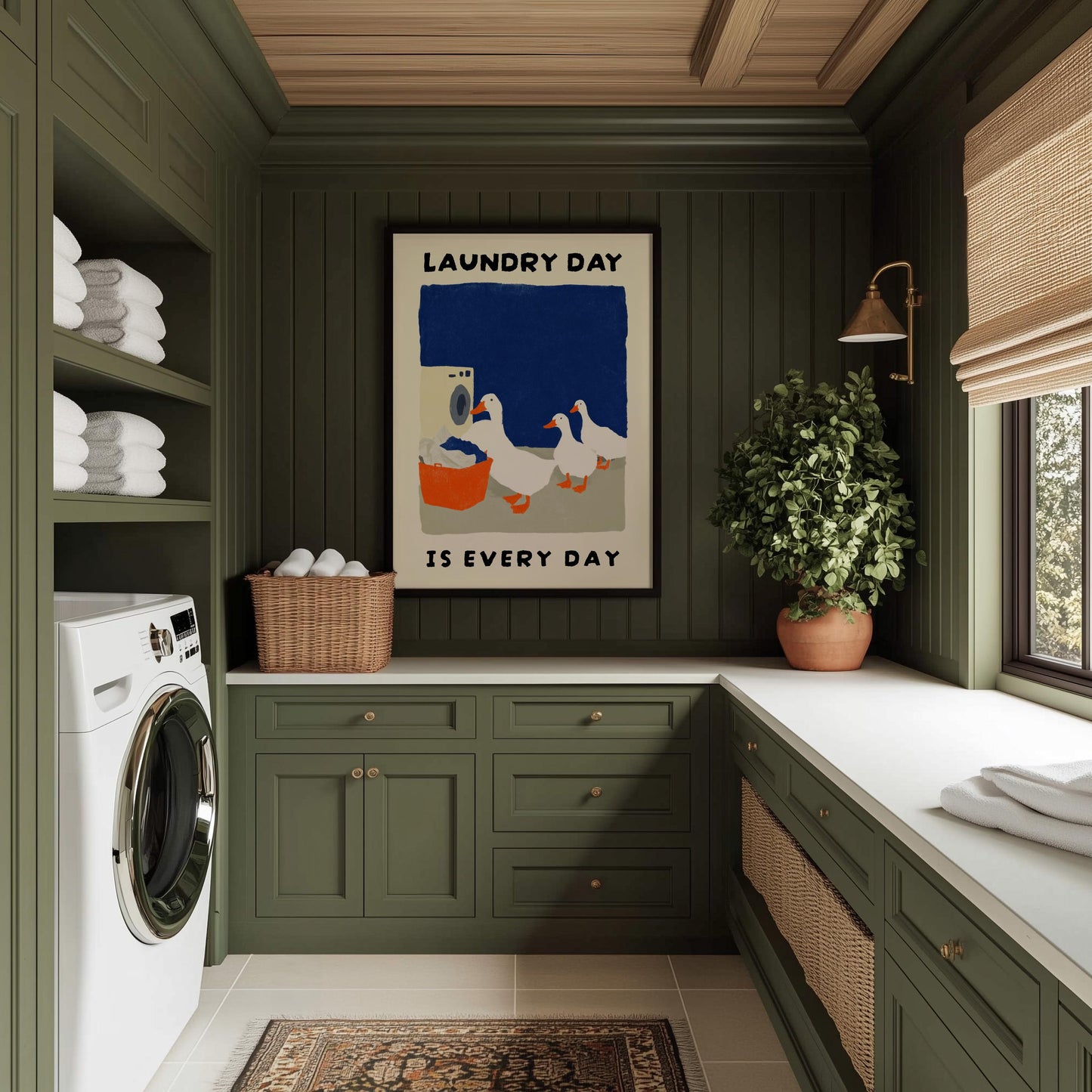 Laundry Day Is Every Day Duck Print