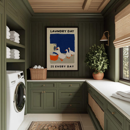 Laundry Day Is Every Day Duck Print