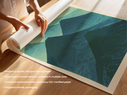 Layered Mountains Print
