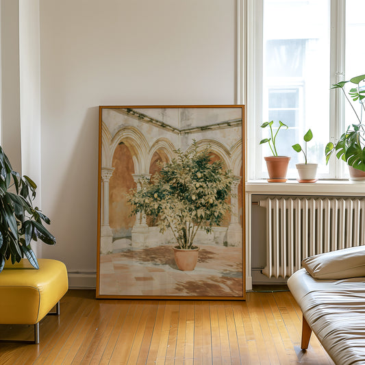Lemon Tree Courtyard Print