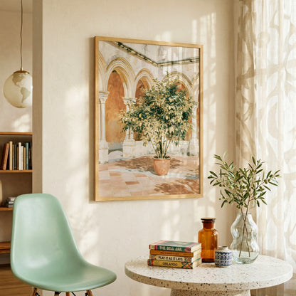 Lemon Tree Courtyard Print