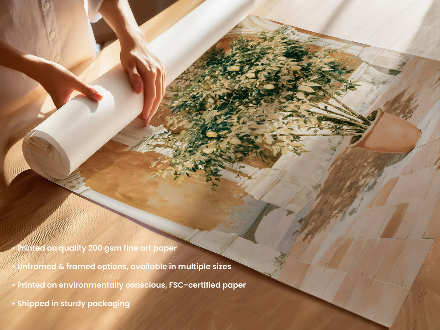 Lemon Tree Courtyard Print