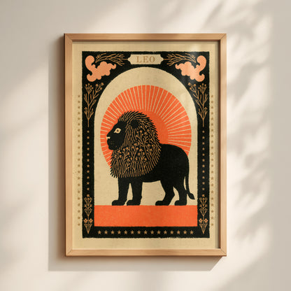 Leo Zodiac Print