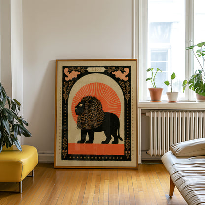 Leo Zodiac Print