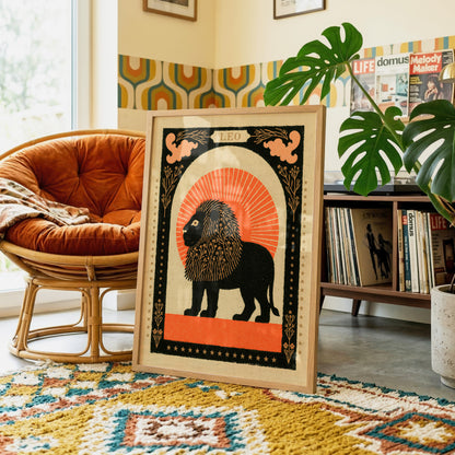 Leo Zodiac Print