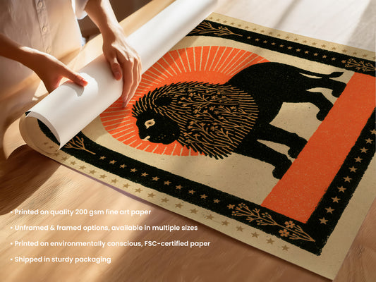 Leo Zodiac Print