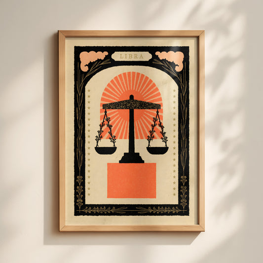 Libra Zodiac Print