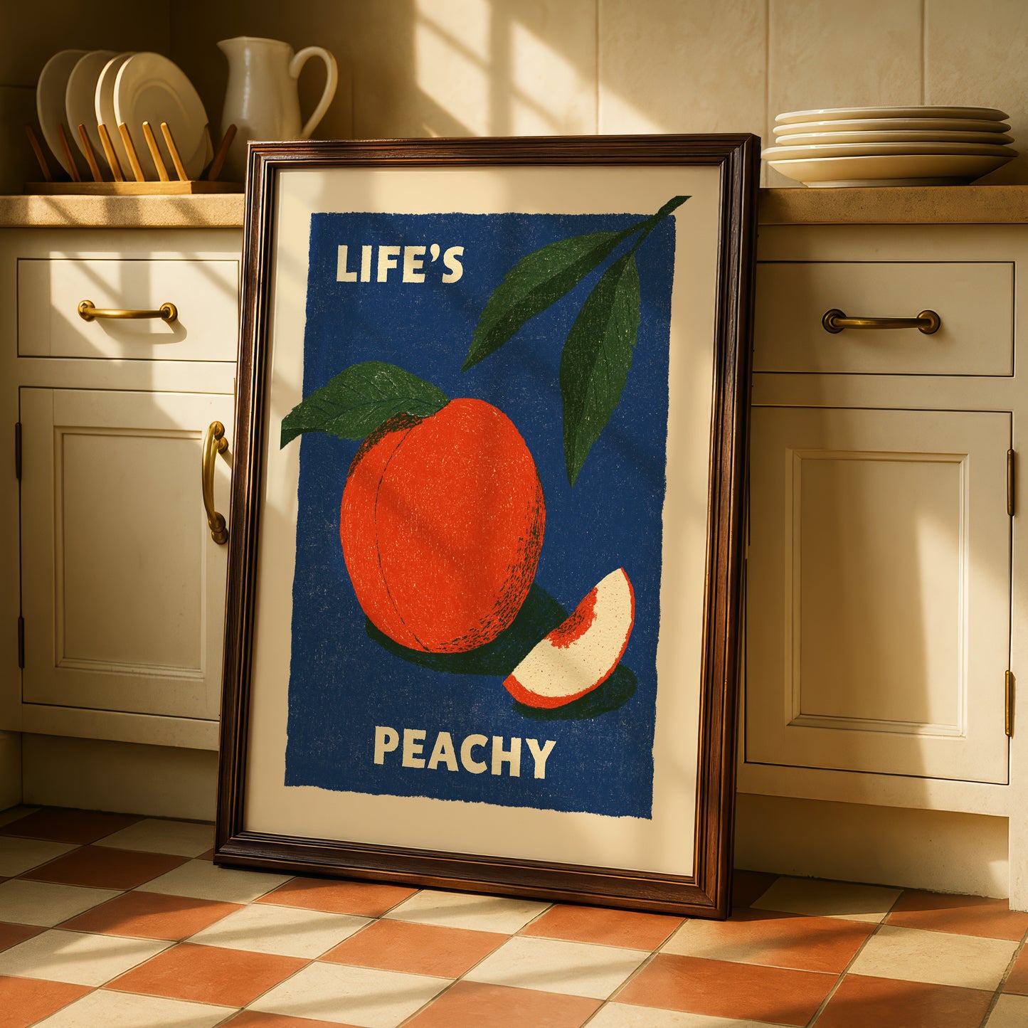 Life's Peachy Fruit Print