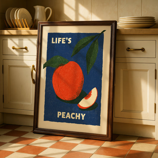 Life's Peachy Fruit Print