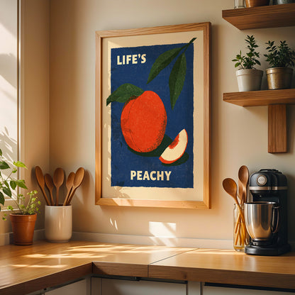 Life's Peachy Fruit Print