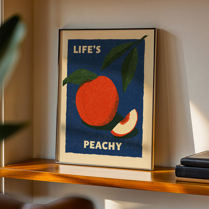 Life's Peachy Fruit Print