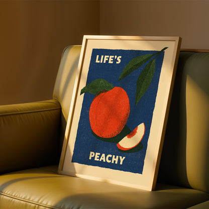 Life's Peachy Fruit Print